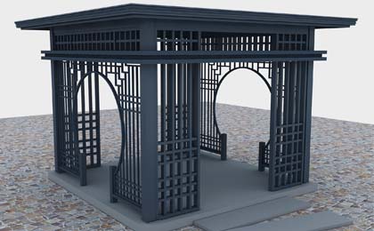 新中式鋁合金涼亭